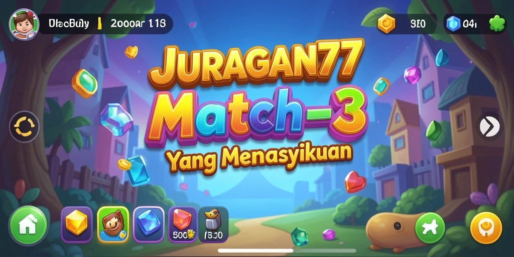 Tangkapan layar yang menunjukkan gameplay seru dari JURAGAN77.