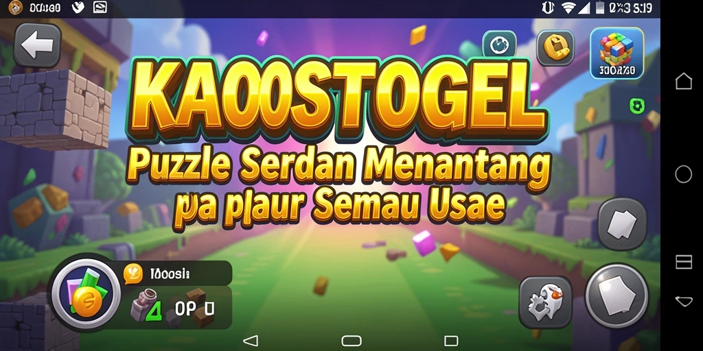 Tampilan gameplay KAOSTOGEL yang menantang dan menyenangkan.