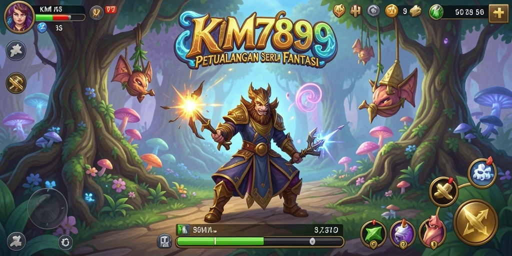 Tangkapan layar gameplay KM789 menunjukkan aksi petualangan yang mendebarkan.