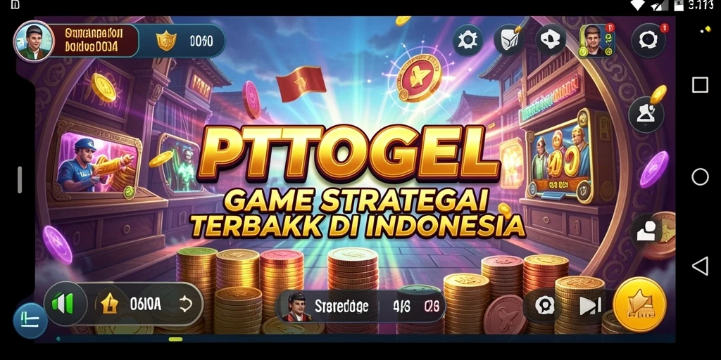 Tangkapan layar PTTOGEL menampilkan pertempuran strategi yang mendebarkan.