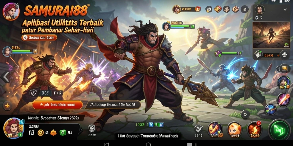 Tampilan antarmuka pengguna SAMURAI88 yang sederhana dan efektif.