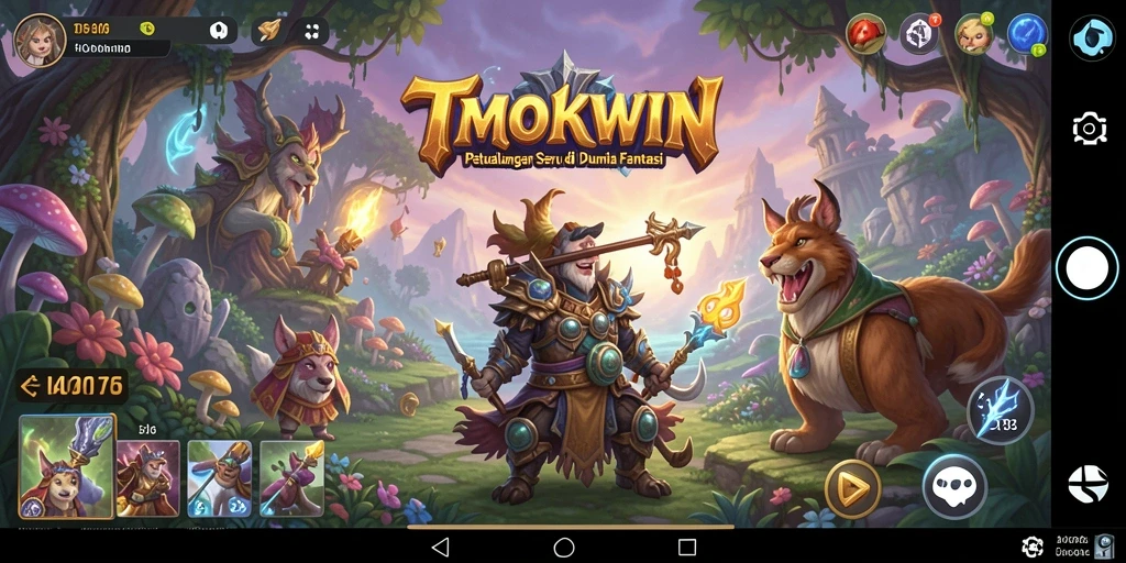 Tampilan gameplay TMOKWIN yang menampilkan petualangan seru.